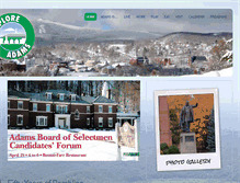 Tablet Screenshot of exploreadams.com